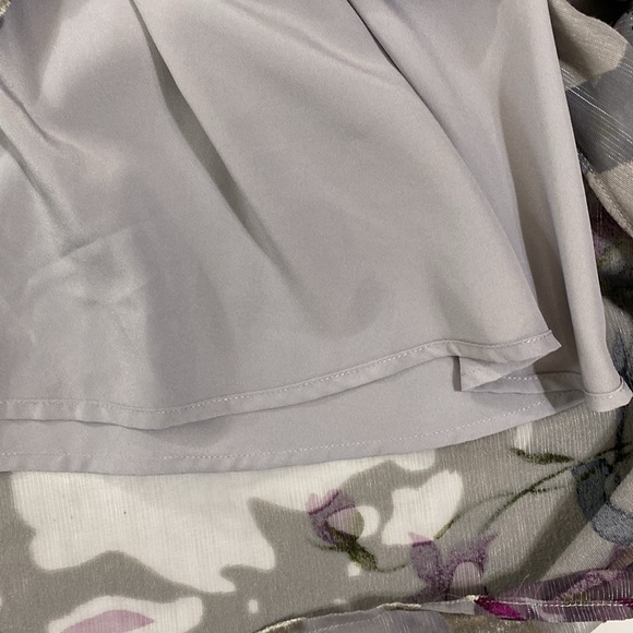 Soft Surroundings Layered Velvet Burnout Dress Size XL Floral Handkerchief Hem - Picture 9 of 12